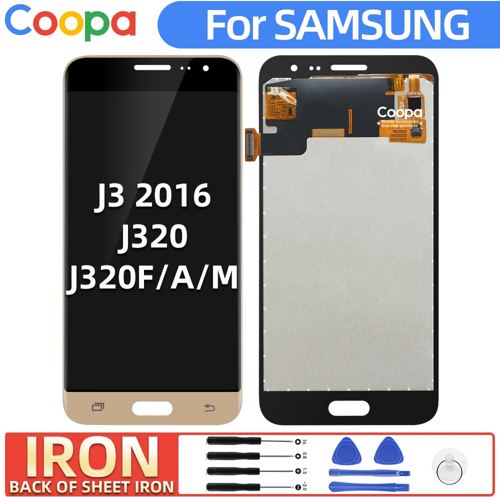 Сменный тонкий ЖК экран для Samsung Galaxy J3 2016 J320 J320F J320M|Экраны мобильных телефонов| |