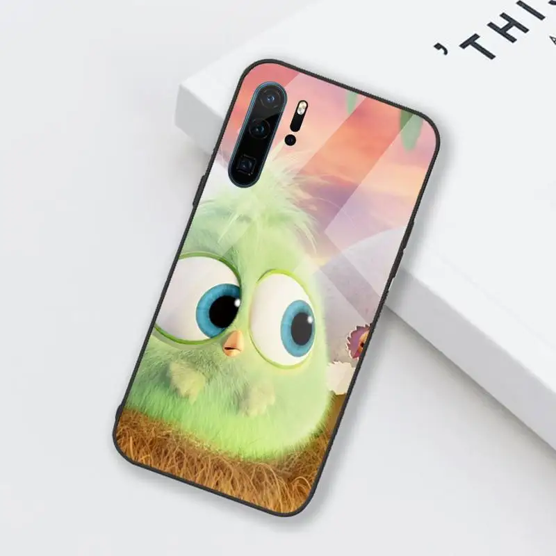 

Cartoon cute bird Phone Case Tempered glass for Huawei Honor Mate P 9 10 20 30 8X 7A V10 Pro Plus Lite NOVA 3E 3I 5 5I Pro