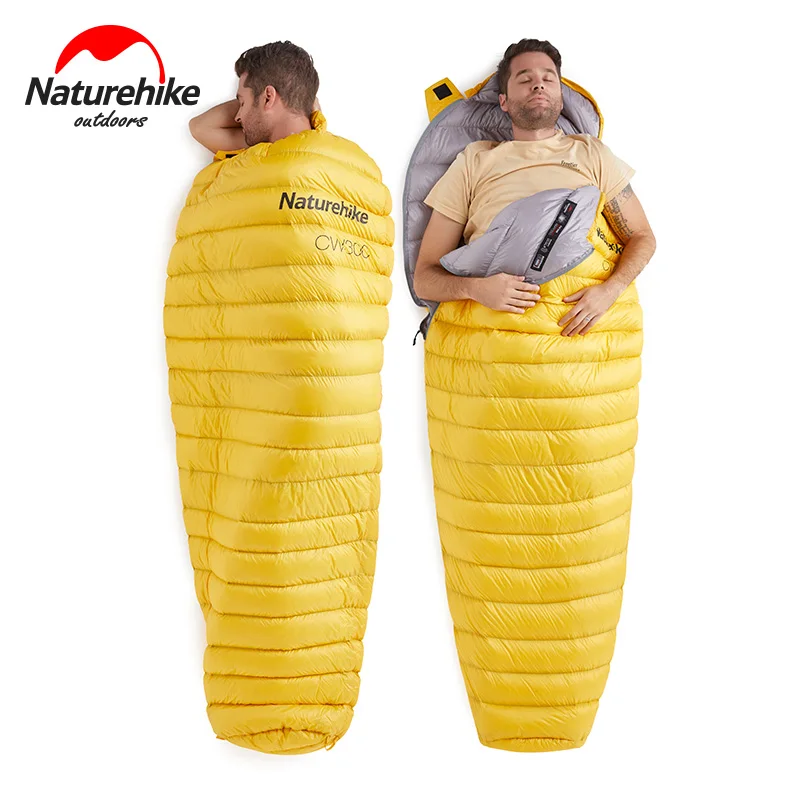 

Naturehike CW300 Goose Down Sleeping Bag Ultralight 0.63kg Mummy Type Sleeping Bag Winter Warm Portable Camping Travel Use