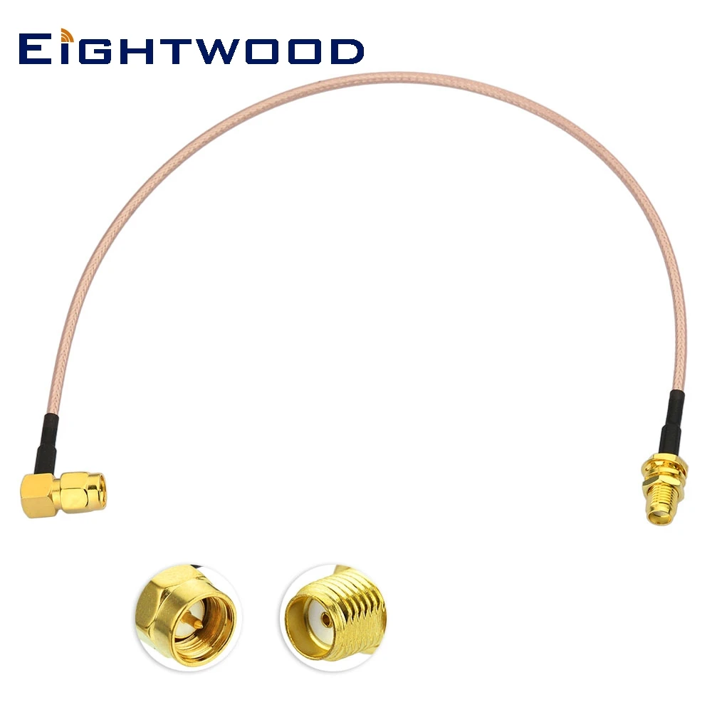 Eightwood SMA кабель адаптер Женский прямой на обоих концах для подключения внешних