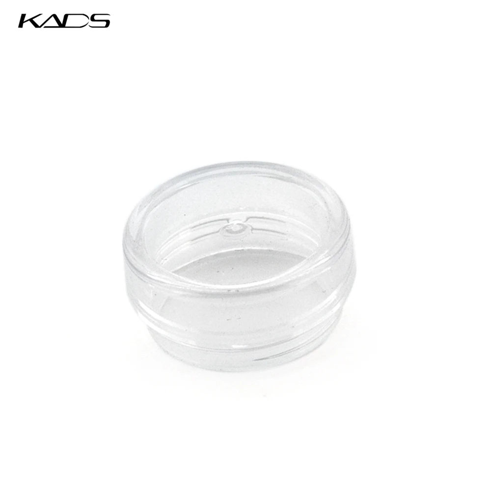 HOTSALE 100 ШТ./ЛОТ 5 г бутылки сливок ясно пустые пластиковые nail art блеск пыли порошок