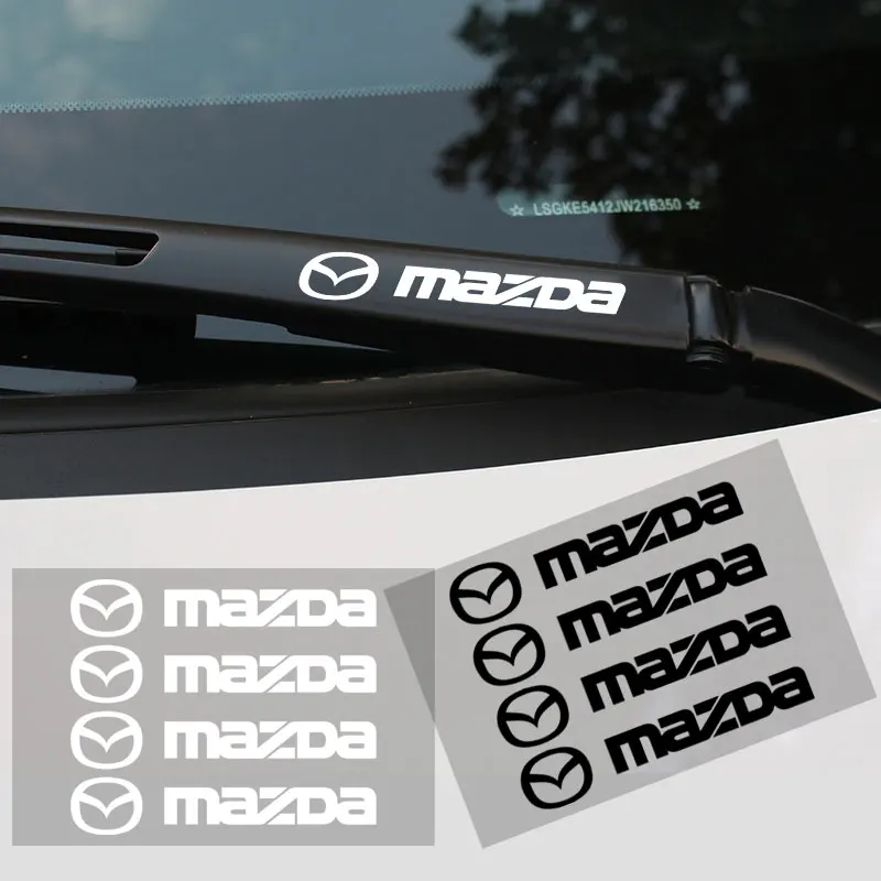 

4pcs Car Badge Car Door Wrist, Wiper Decoration Decal Sticker for Mazda 626 GD GE GF RX-7 RX-8 CX-3 CX-5 CX-7 CX-9 BK BL BM BN