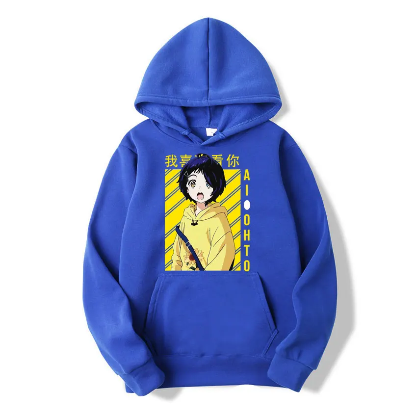 

Japanese Anime Wonder Egg Priority Hoodie Sweatshirt Lovely Ohto Ai Pattern Hoodies Men/women Casual Couples Pullover Creativity