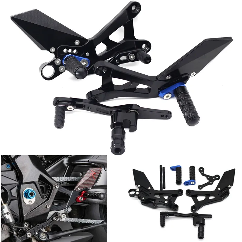 

NEW For YAMAHA YZF-R6 YZFR6 yzf-r6 2008-2020 Motorcycle CNC Adjustable Rearsets Foot Rest Footrest Rear Foot Pegs Pedal Set