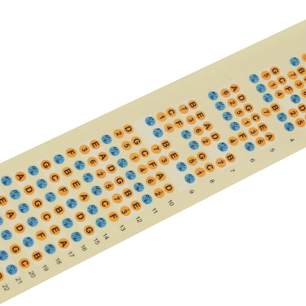 gitarre hinweis aufkleber elektrische gitarre griffbrett hinweis decals griffbrett bünde karte aufkleber lernenden free global shipping