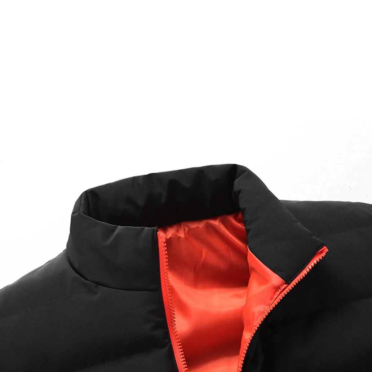 

Men Winter Jacket Coats Slim Stand Collar Outwear Men's Windproof Jackets with Inner Down Cotton Layer Warm Outfits Wholesale