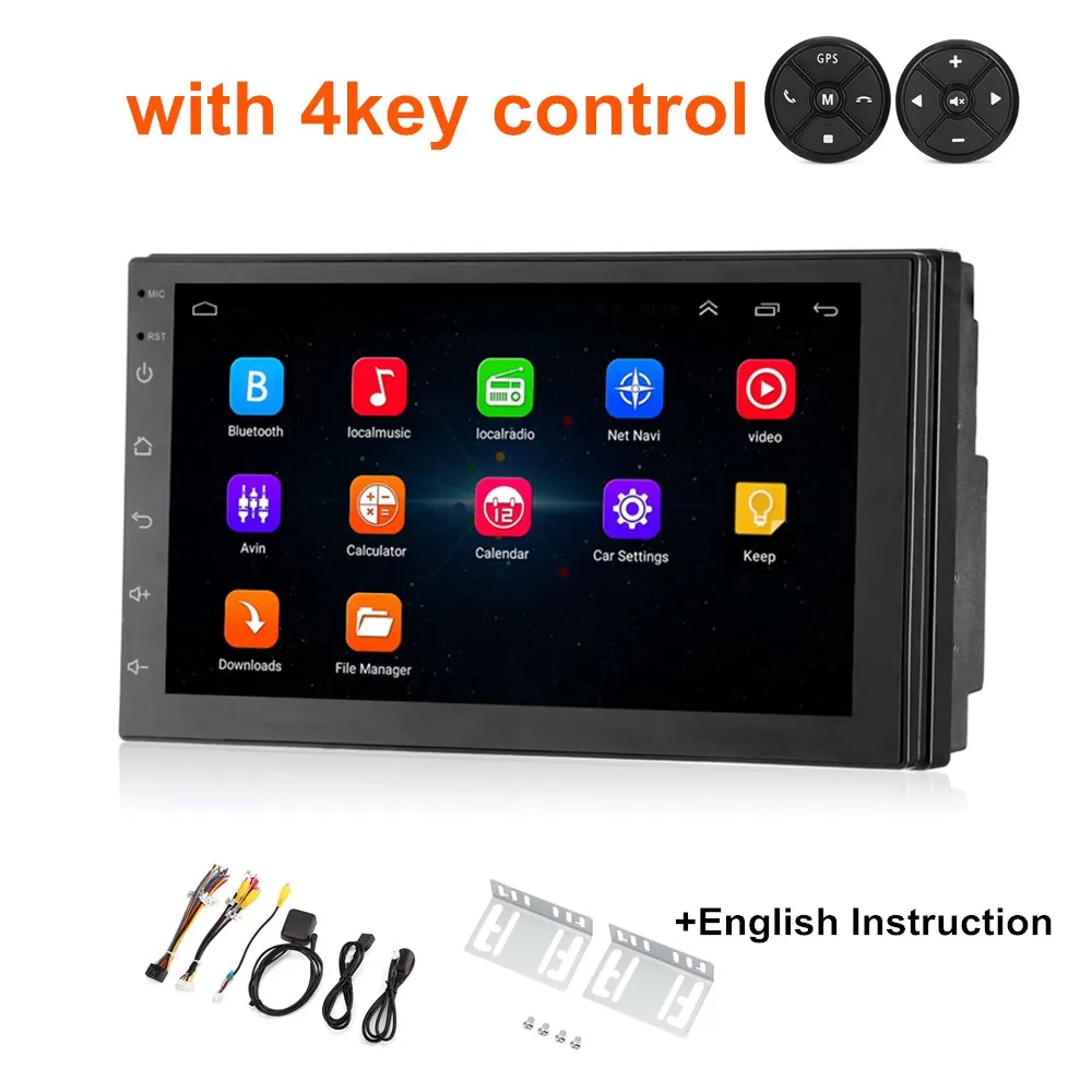 Zeepin 7 дюймов 2 Din Android 8 0 Quad-Core автомобильный мультимедийный плеер gps навигации Bluetooth