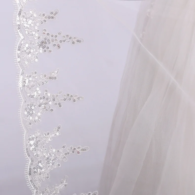 Женская Фата с кружевной каймой It's yiiya белая кружевная невесты по доступной