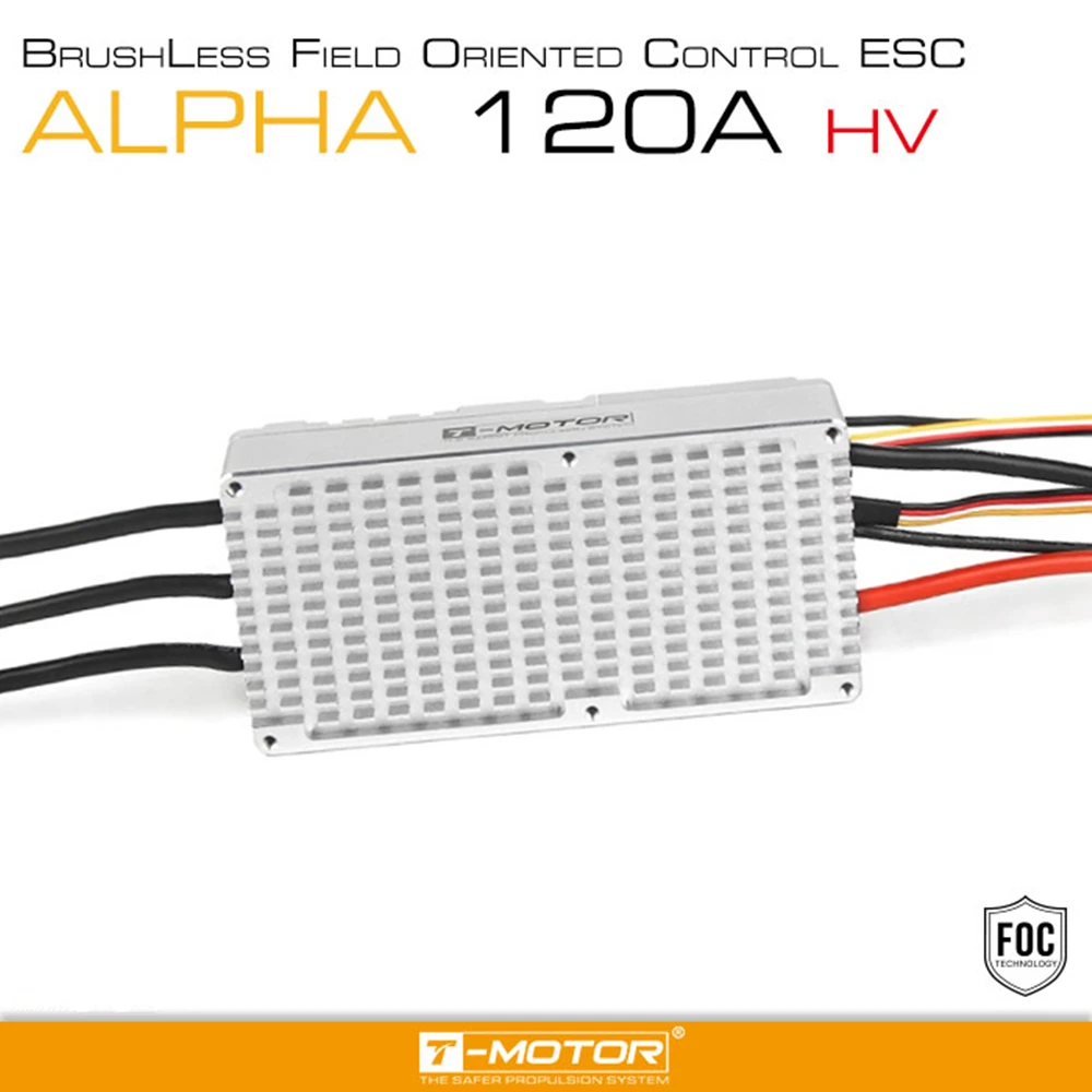 Оригинальный tмотор ALPHA 120A HV 6 ~ 12S LiPo 500 Гц без BEC FOC ESC специально для