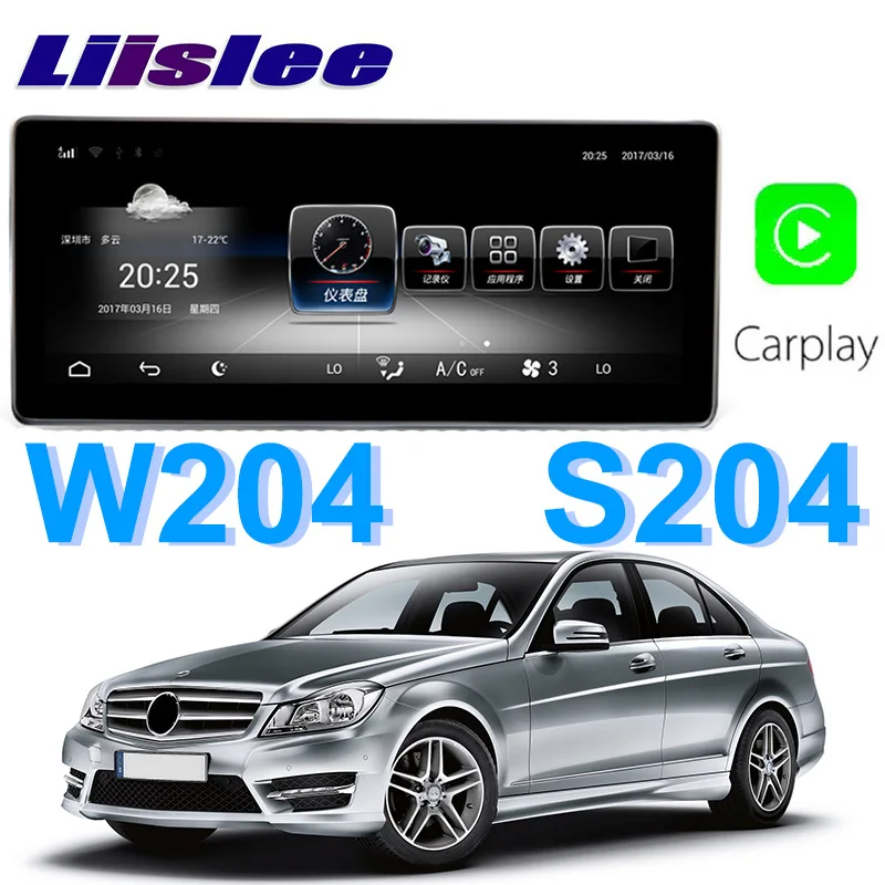 Автомобильный мультимедийный плеер Liislee NAVI для Mercedes Benz MB C Class W204 2011 2012 2013 2014