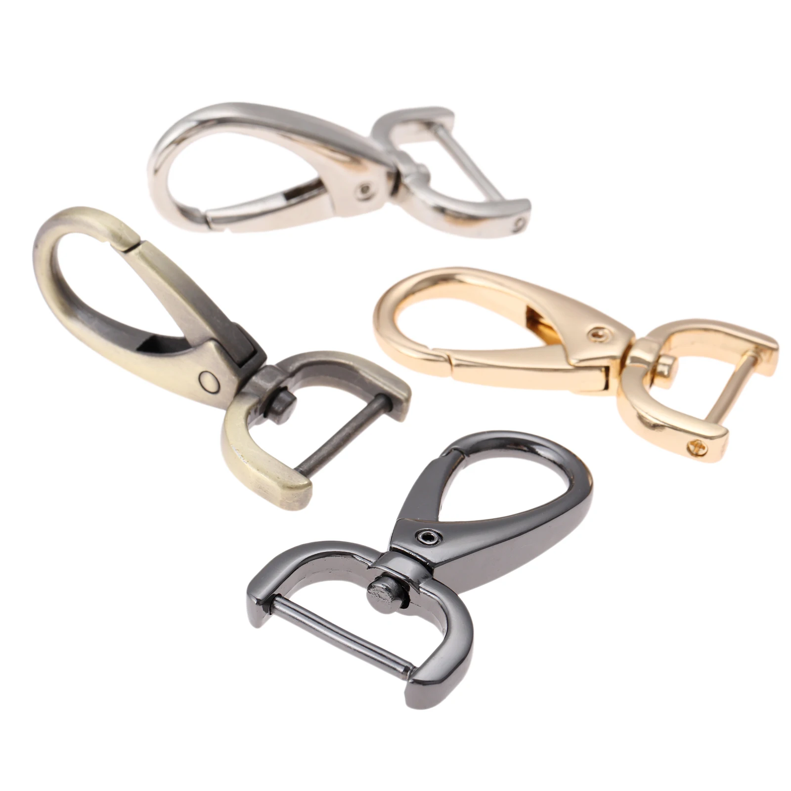 Цинковый сплав сумка Сумка цепи застежки пряжки подвижные винтовые крючки