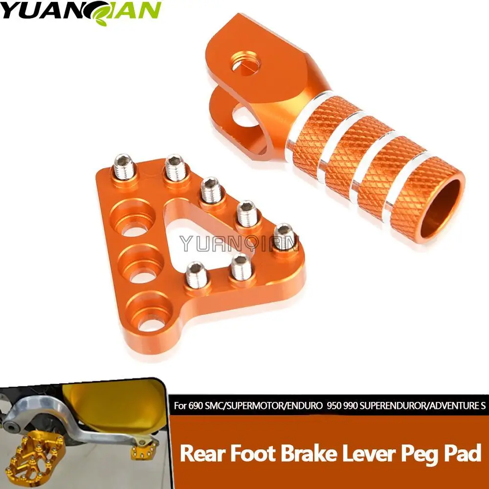 

For 950 SUPERENDUROR/ADVENTURE S R 2003-2006Motorcycle Rear Foot Brake Lever Pedal Enlarge Extension Rear Brake Peg Pad Extender
