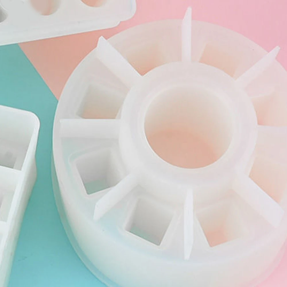 

Diy Crystal Epoxy Mould Square Checked Lipstick Storage Box Lipstick Storage Mould (244-1) Silica_gel Silicone Mould