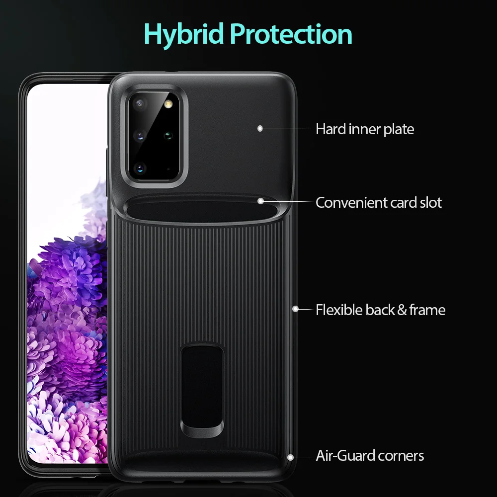 Чехол ESR для Samsung Galaxy S20 Plus Ultra чехол телефона держатель карт ТПУ PC защитный задняя