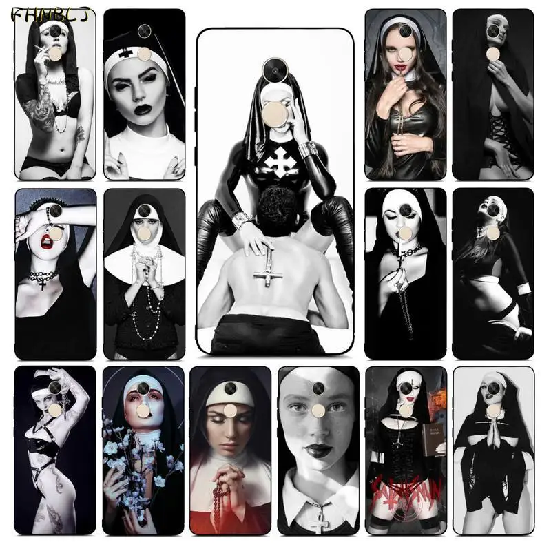 

FHNBLJ Sister Style Nun Sexy Girl Soft Silicone TPU Phone Cover for RedMi note 4 5 6 7 5a 8 8pro xiaomi mi mix2s case