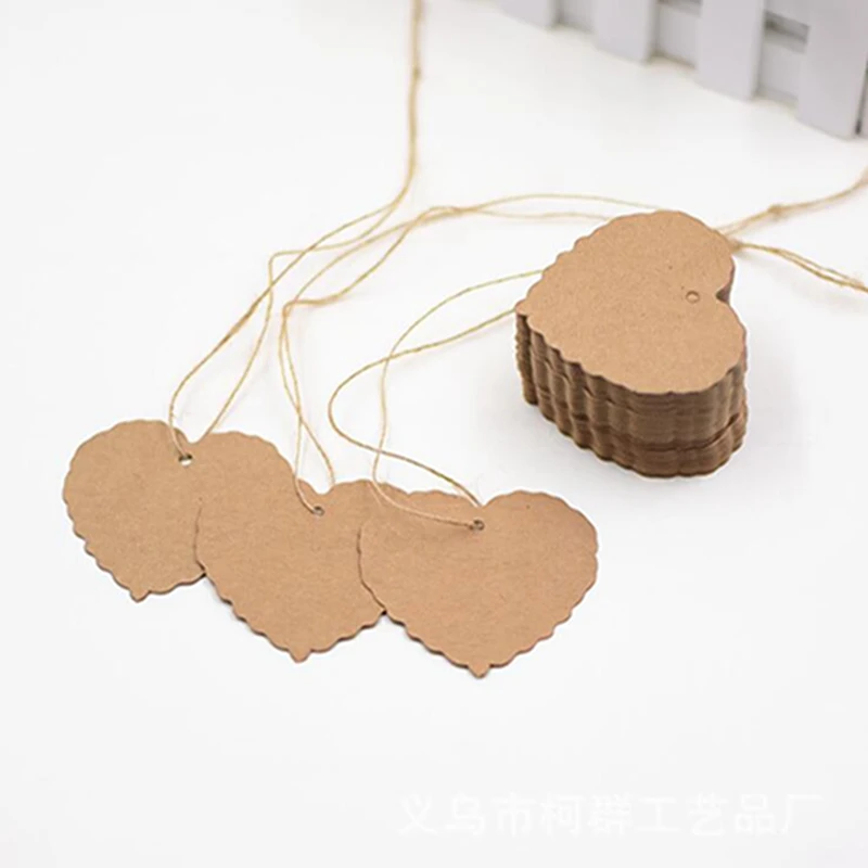 DIY пустая маленькая Закладка любовь этикетка подарочная карта натуральный джут