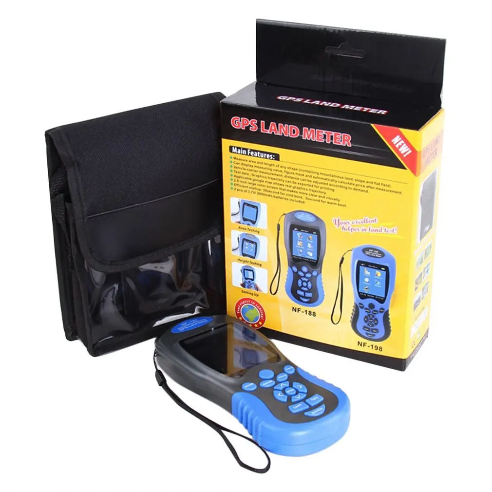 

Noyafa NF-188 GPS Land Meter LCD Screen Display GPS Test Devices Land Measuring Instrument Portable Outdoor Measure Area Tool