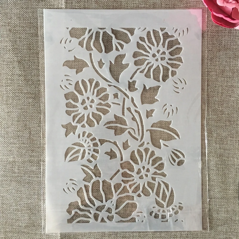 

A4 29cm Sunflower Texture DIY Layering Stencils Wall Painting Scrapbook Coloring Embossing Album Decorative Template