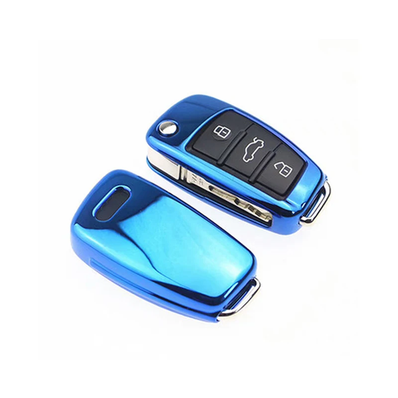 Новинка ТПУ яркое покрытие Мягкий силиконовый чехол для ключа Audi Q3 A4L A6L Q5 Q7 A1 A3