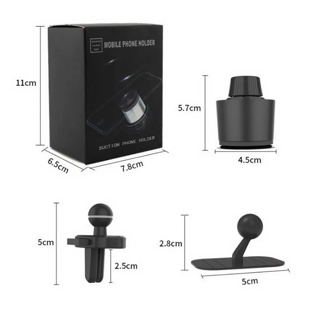 1 шт. автомобильный держатель для телефона на присоске|Универсальный держатель| |