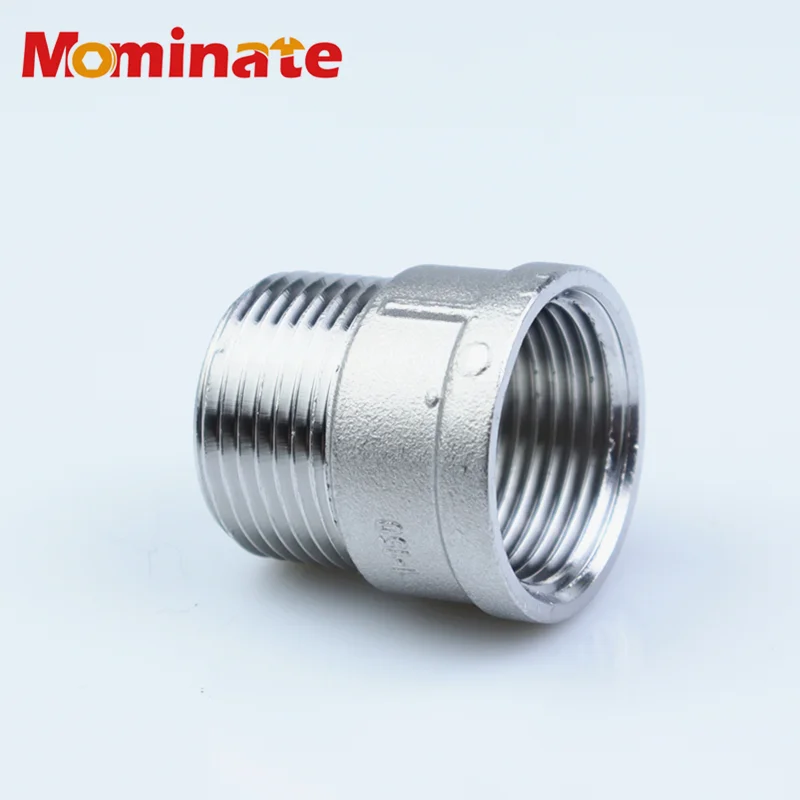 Dn8 Dn15 Dn20 Dn25 304 Трубопроводная арматура из нержавеющей стали 3/8" 1/2" 3/4" 1" 1-1/4" 1-1/2" Резьбовое соединение BSP от мужской к женской трубке.