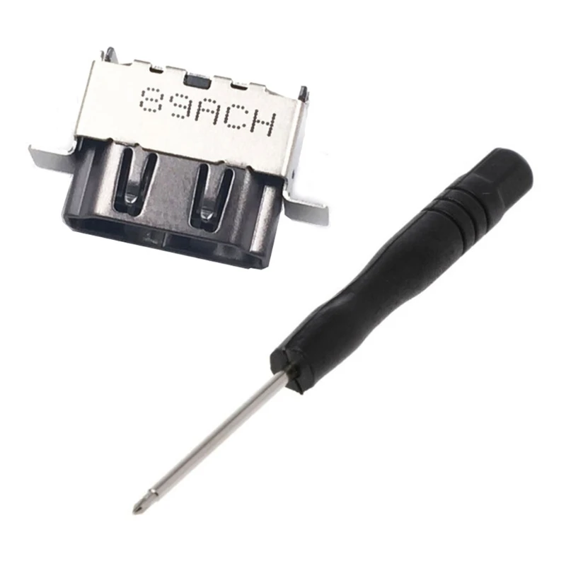 

HDMI-compatible Port Socket Jack Interface Connector Replacement for X Box One X Game Console Repair Parts