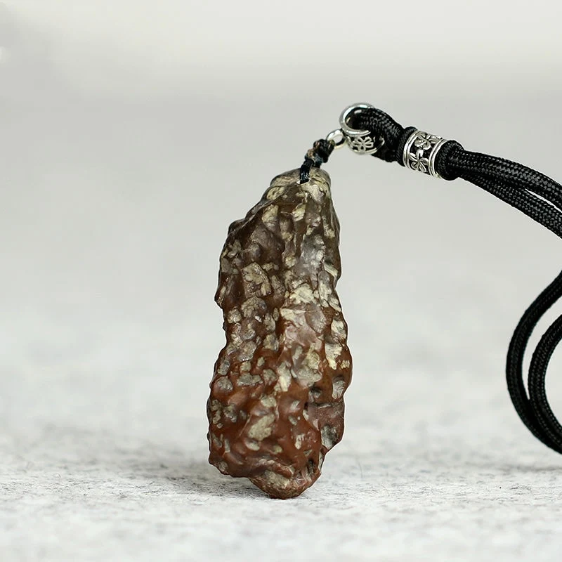 Подвеска метеорит Луна ожерелье из натурального метеорита грубая подвеска