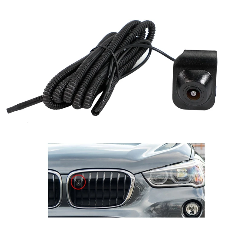 

AP68-For-BMW X1 2016 Front View Camera Waterproof Night Vision CCD Parking Camera Grille Without Electroplate