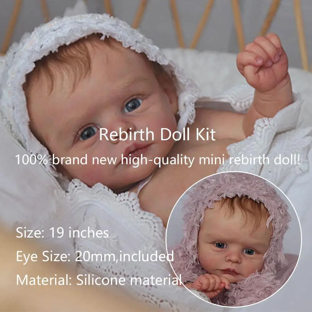 

Набор для куклы Reborn, 19 дюймов, набор для куклы Wee Mouse, неокрашенные, несобранные детали для кукол, набор для куклы-реборна «сделай сам» без рис...