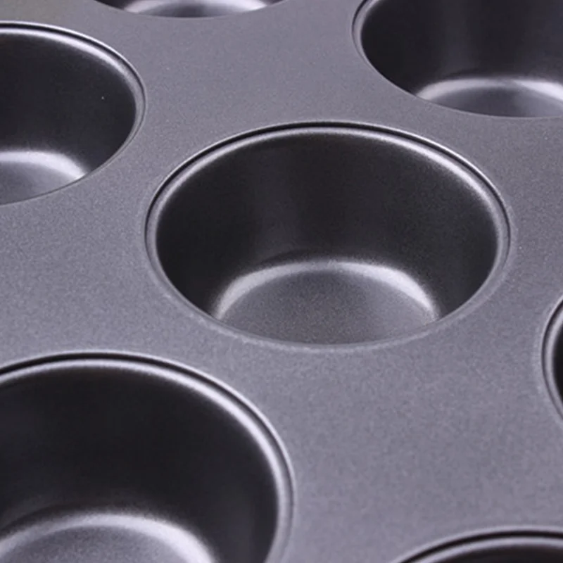 Сковорода для торта 12 чашек железная антипригарная противень выпечки капкейков