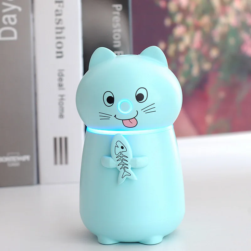 

Multifunctional Pet Cat Humidifier Mini USB Diffuser Essential Oil Aroma Sprayer Portable Home Office Night Light Air Humidifier