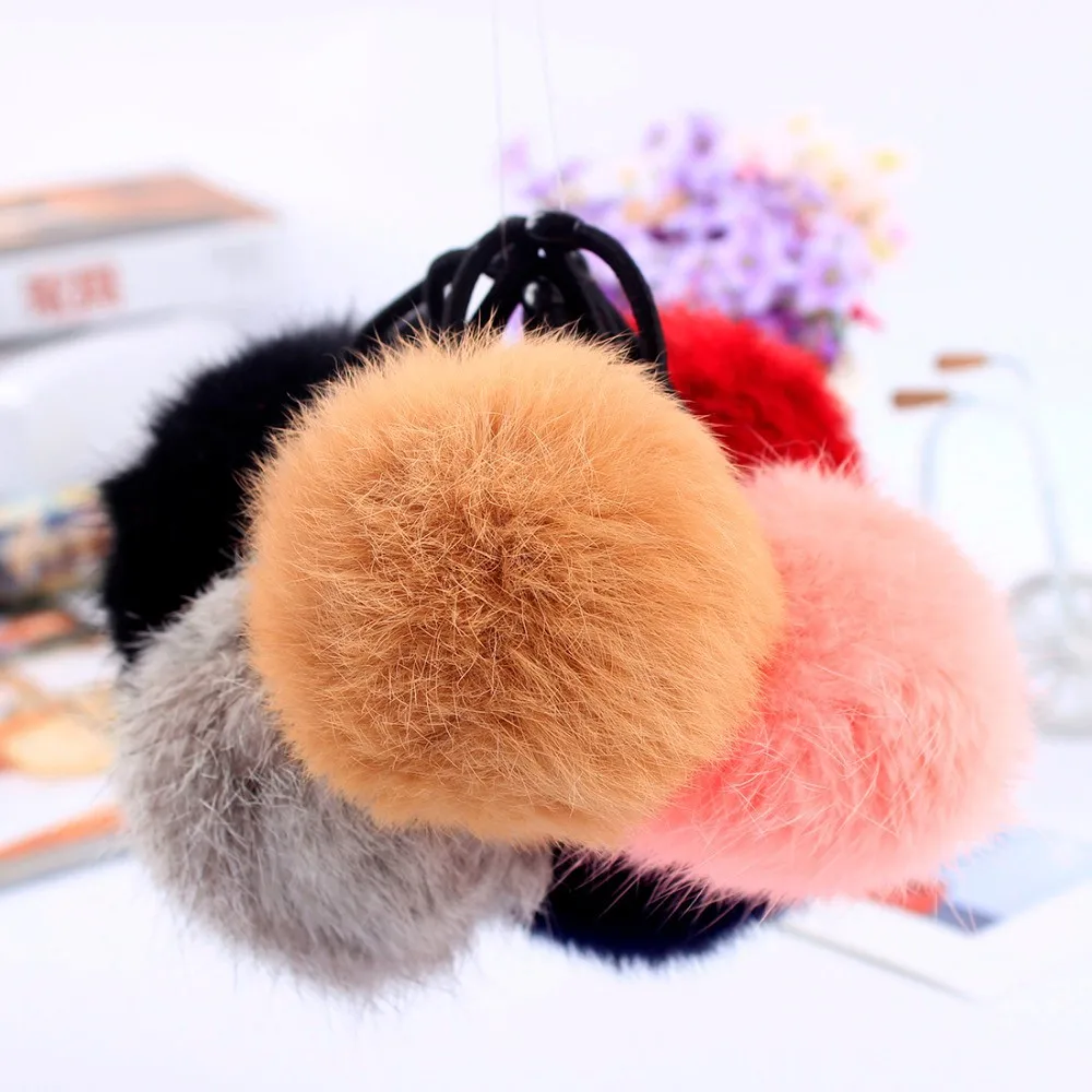 

1PC Cute Girls Pompom Hair Ties Elastic Hair Band for Kids Rubber Bands Pom balls Ponytail Holders Hair Ropes Hair Accessories