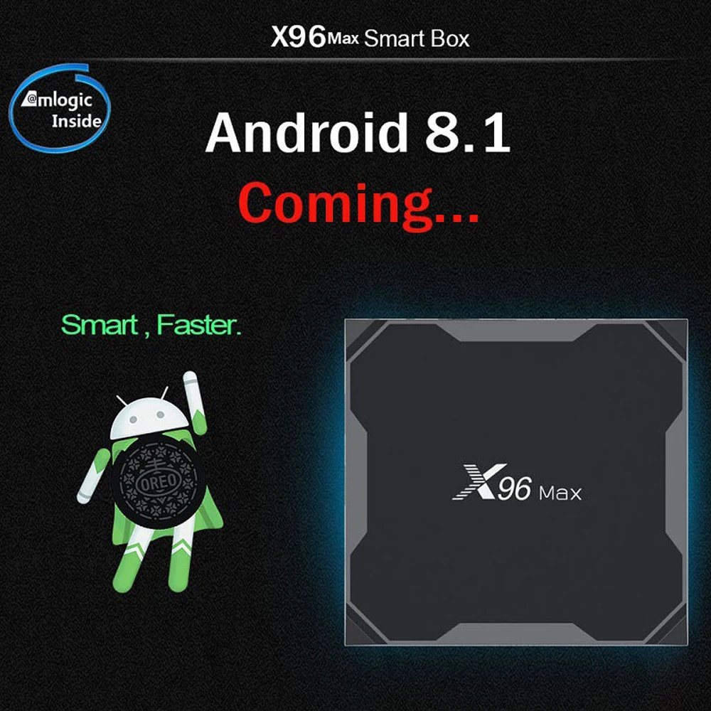 ТВ-приставка X96 Max с Android 9 0 S905X2 Smart 4K сетевая приставка медиаплеер 4 Гб ОЗУ 64 ПЗУ