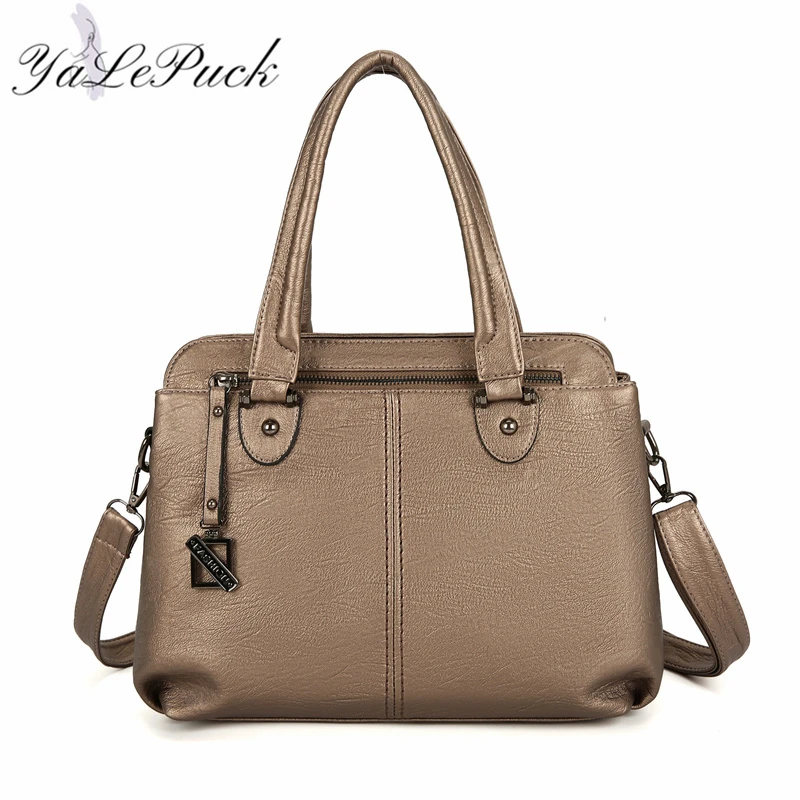 

High Quality PU Leather Hand Bags For Women 2020 Simple Solid Color Shoulder Handbags Female Travel bags Ladies Cross body Bags