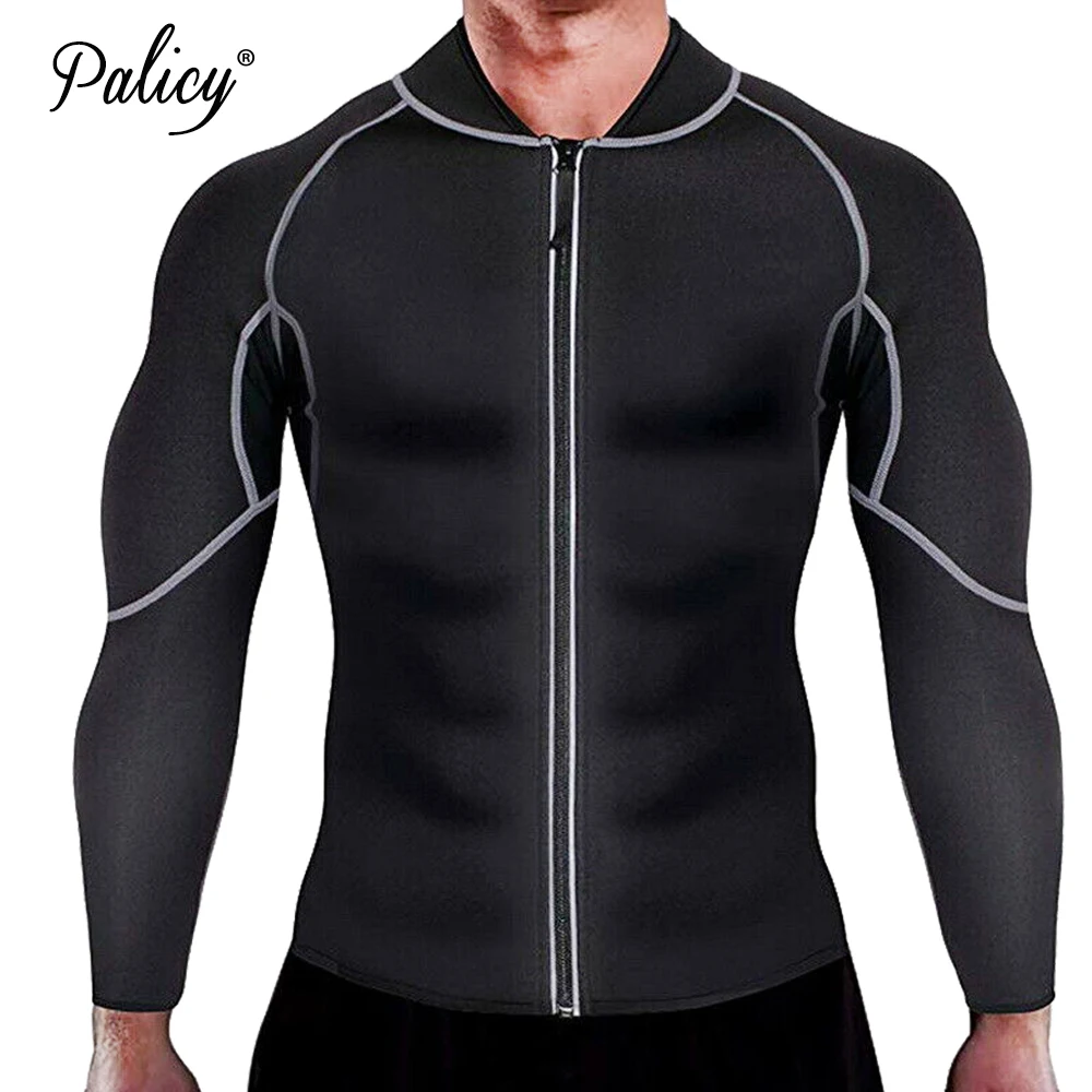 Формирователь тела для Для мужчин куртки с длинным рукавом сауна костюм пальто