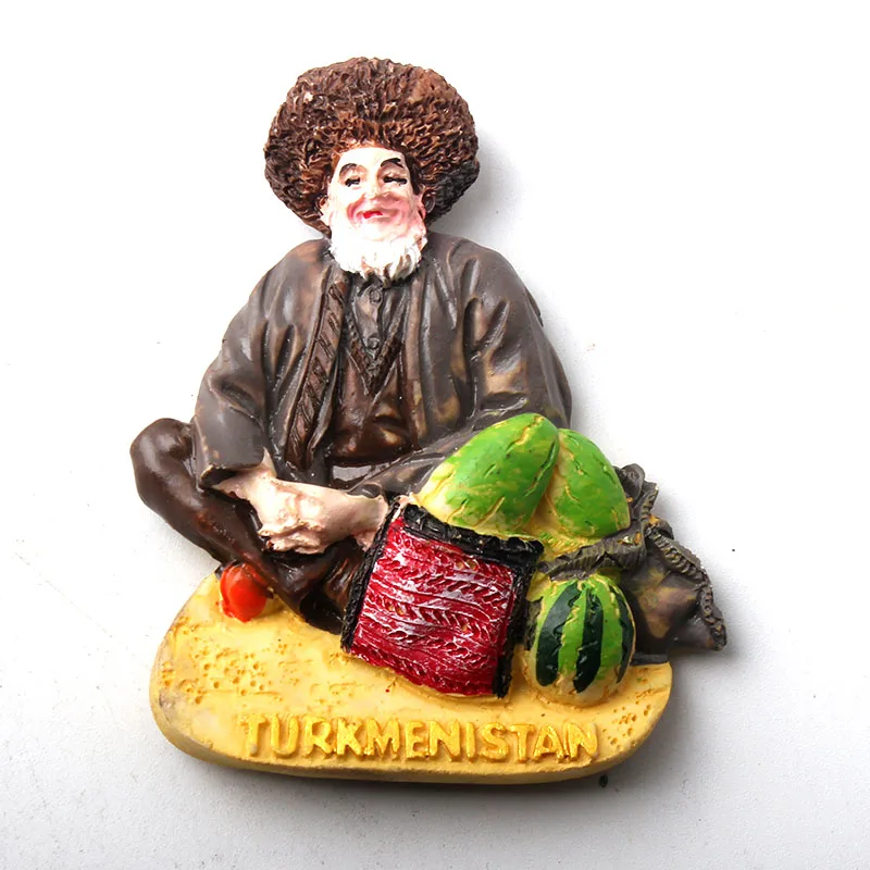 Креативные знаменитые туркеменские резиновые наклейки на холодильник магнитные