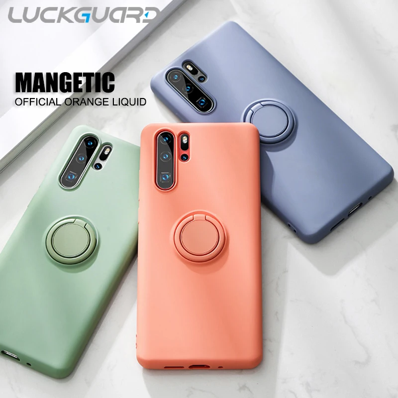 Оригинальный жидкий силиконовый чехол для Huawei P40 30 P20 Pro Mate 20 Honor V30 мягкий