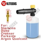 Пенная насадка для автомойки высокого давления, пенораспылитель для шлангов моек Crosser Sterwins Deko Parkside Argos Qualcast