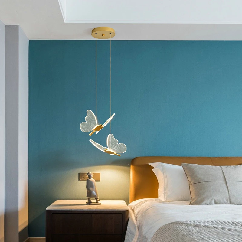 

Светодиодный подвесной светильник в виде бабочки, скандинавский комнатный светильник, Современное украшение для гостиной, потолочный светильник в стиле арт-деко