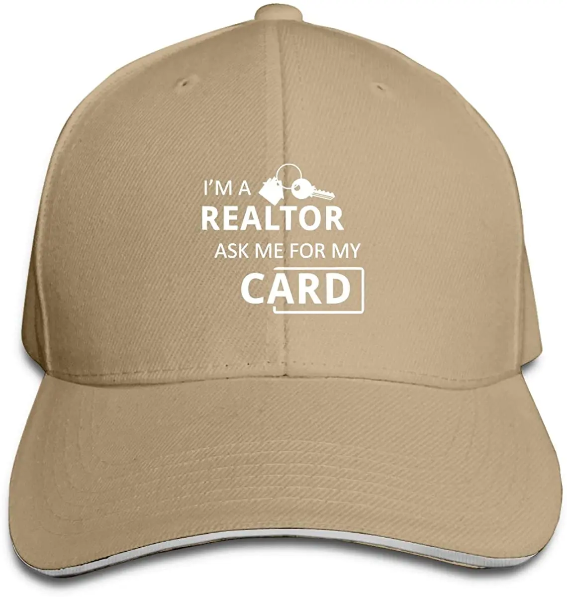 

I'm A Realtor Ask Me Adjustable Sandwich Cap Baseball Cap Casquette Hat