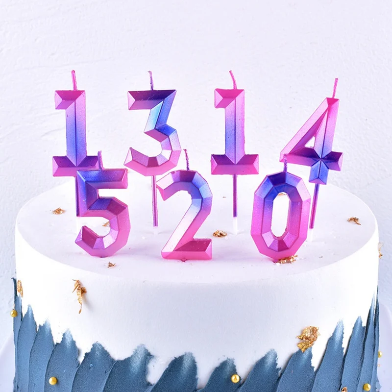 Необычные бездымные цветные свечи 0-9 с днем рождения цифры торты безопасные