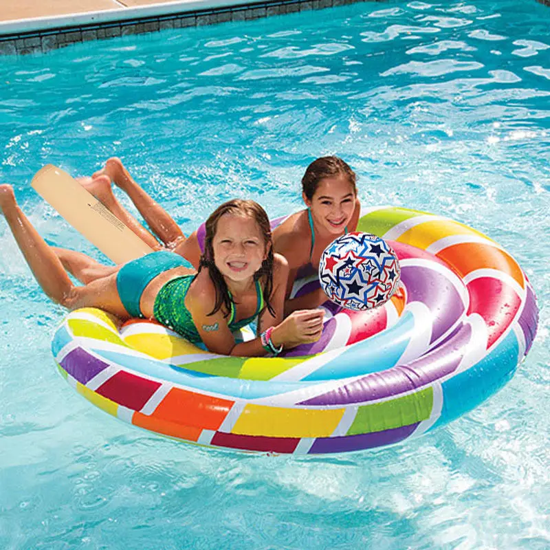 

Mini Water Swimming Pool Toy Inflatable Circle Coasters Bucket Rainbow Cloud Cup Holder Float Beer Drinking Cooler Beach Ring