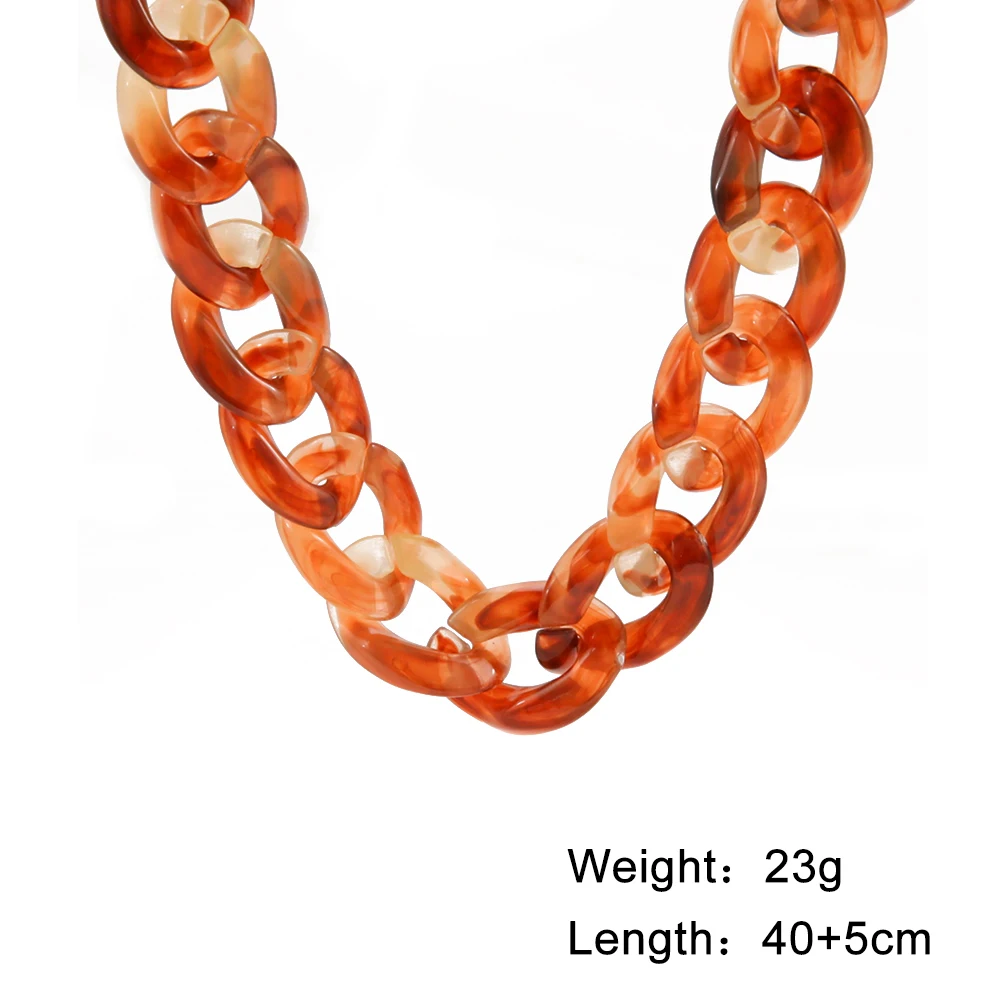 Skyrim Boho Женская цепочка на шею Леопардовый цвет акриловый колье-чокер для девочек