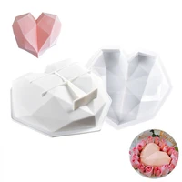 diy heart shaped masonry mousse cake mold silicone cake decorations cheese fudge tools kitchen baking gadgets and accessories