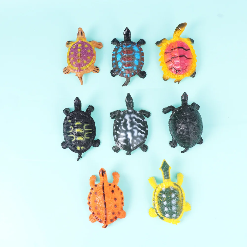 

16pcs Animal Models Simulation Crab Tortoise Model Educational for Kids Children (Crab and Tortoise for Each 8pcs)
