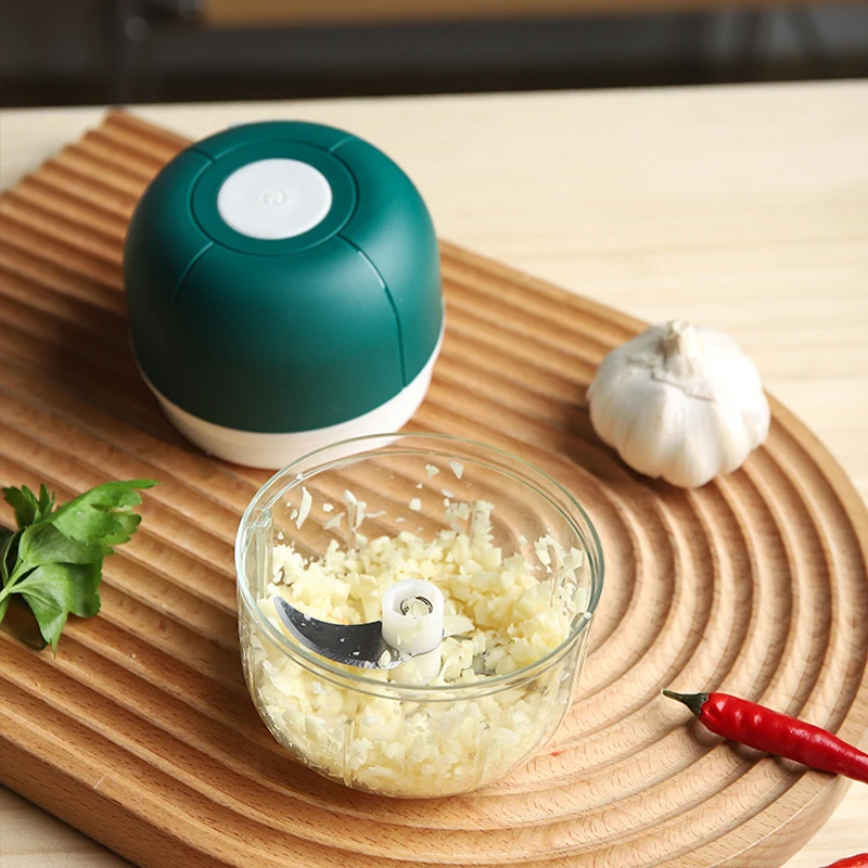 

Wireless Electric Garlic Press Household Portable Meshed Garlic Device Mini Meat Grinder Baby Complementary Food Mixer Grinding