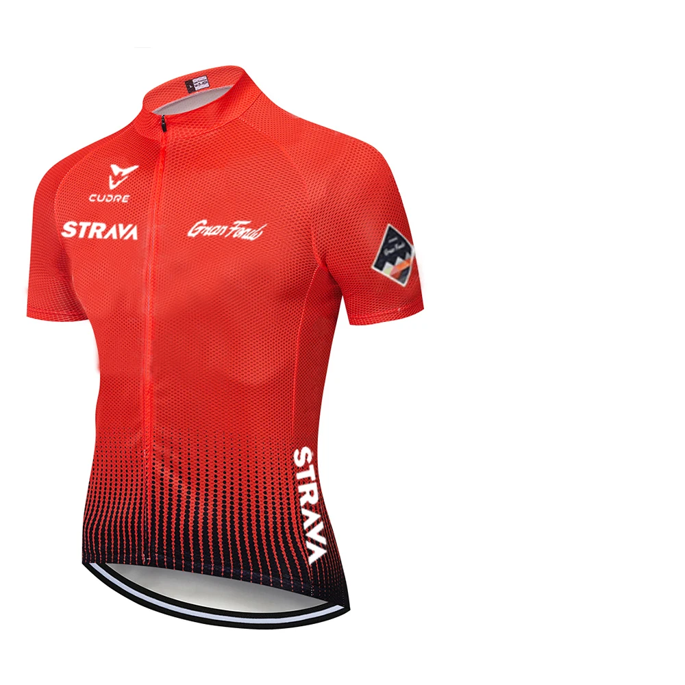 Новинка 2020 мужские трикотажные изделия STRAVA с коротким рукавом для велоспорта