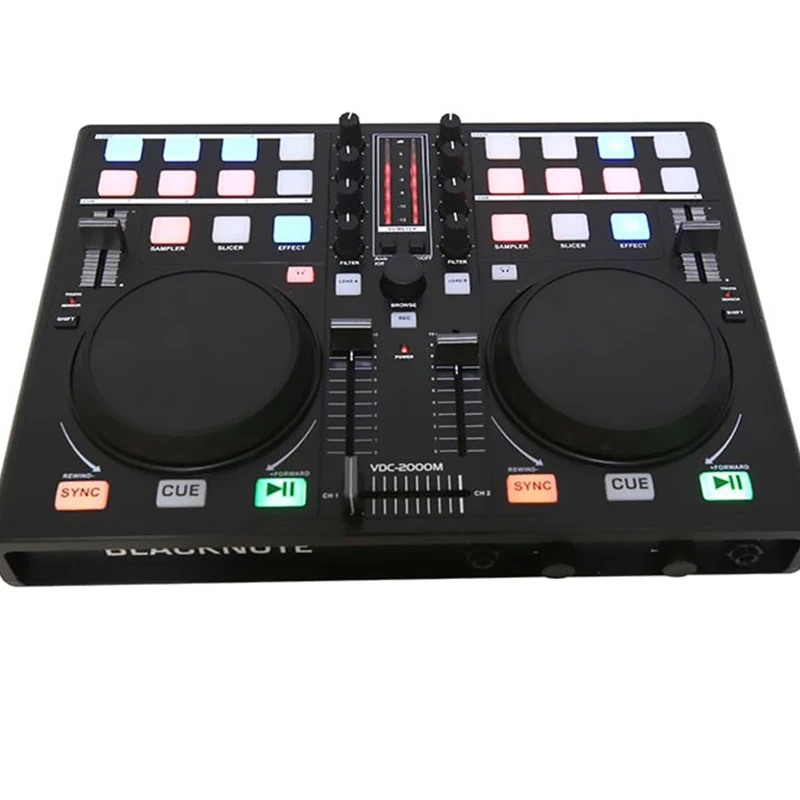 Контроллер KUANI BLACKNOTE DJ для воспроизведения дисковых проигрывателей микшерный MIDI
