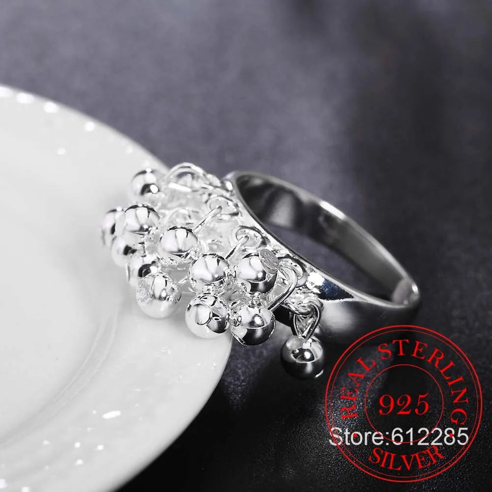 Рождественский подарок! Кольцо из серебра 925 пробы ювелирные изделия для