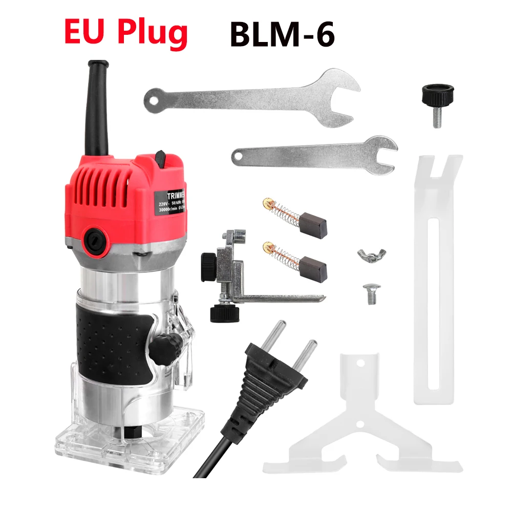 Trim Router 800W 30000rpm Woodworking Electric Trimmer Wood Milling Engraving Slotting Trimming Machine Hand Carving | Инструменты